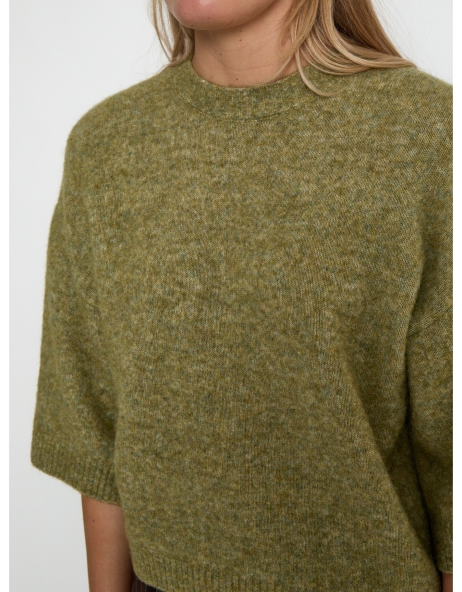 Minus Cheryl Knit Pullover Fir Green Melange