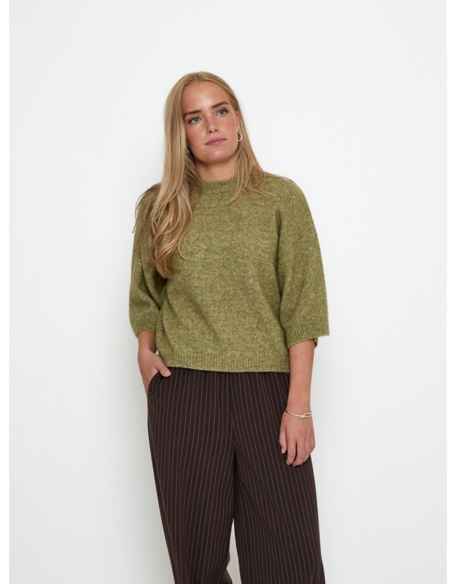Minus Cheryl Knit Pullover Fir Green Melange