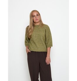 Minus Cheryl Knit Pullover Fir Green Melange