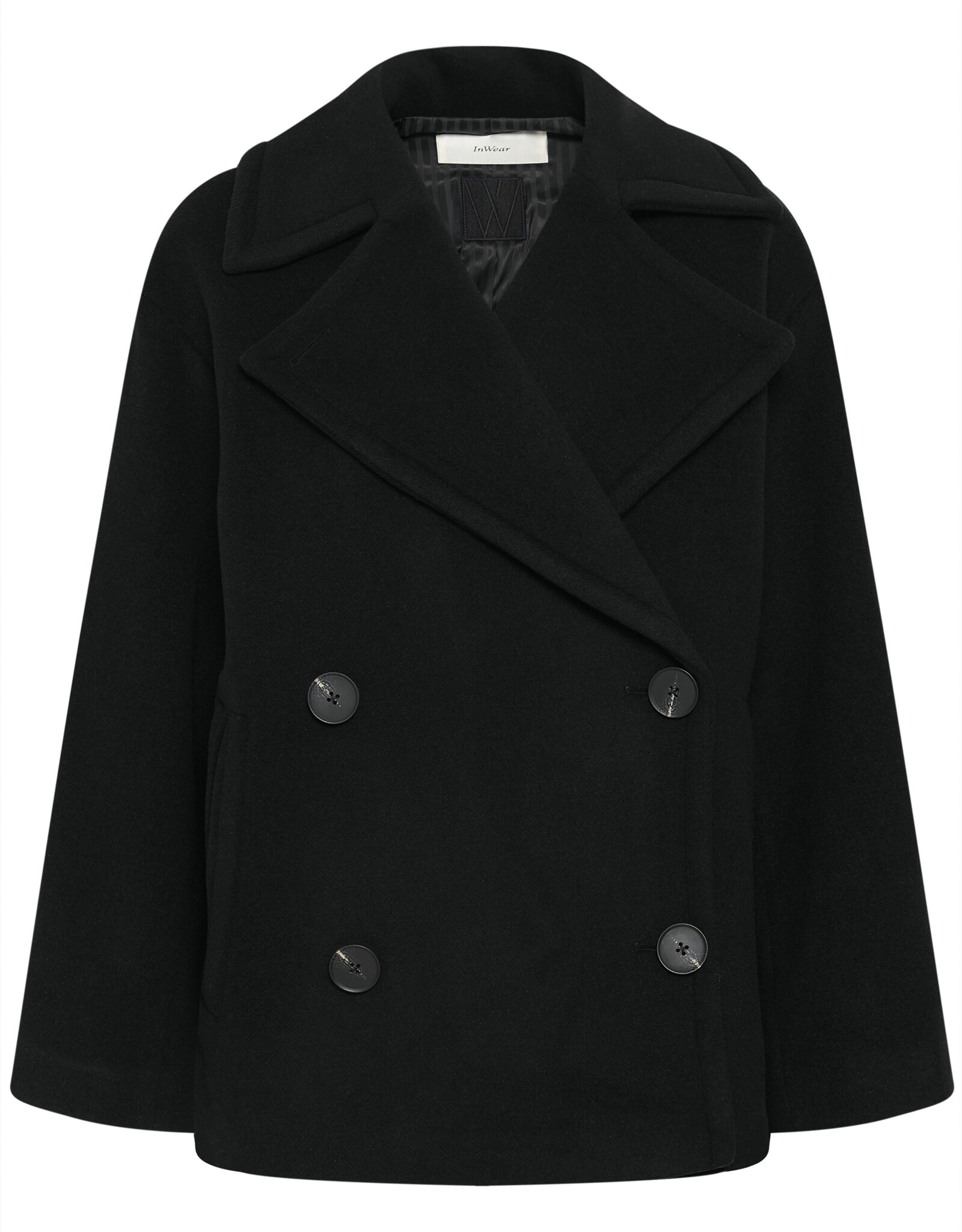 InWear Zorah Short DB Coat Black