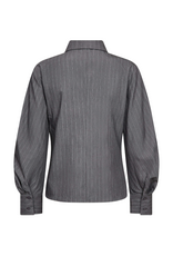 Co'Couture Lyvia Asym Pin Shirt Mid Grey