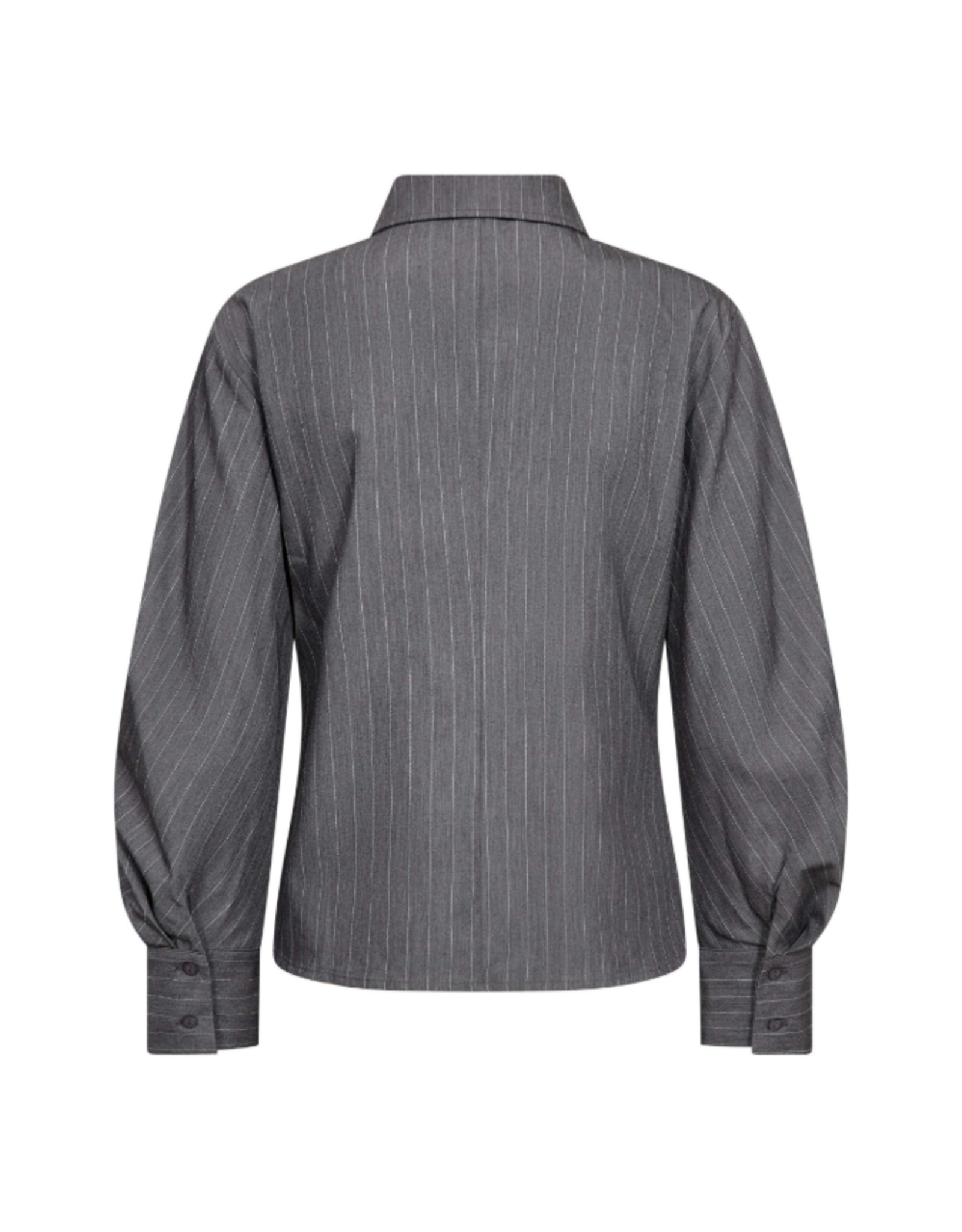Co'Couture Lyvia Asym Pin Shirt Mid Grey