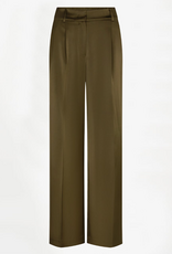 Dante 6 Jules Bold Satin Smart Pants Moss Olive