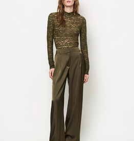 Dante 6 Jules Bold Satin Smart Pants Moss Olive