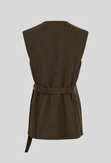 Moss Copenhagen Cabrie Waistcoat Forest N Mel
