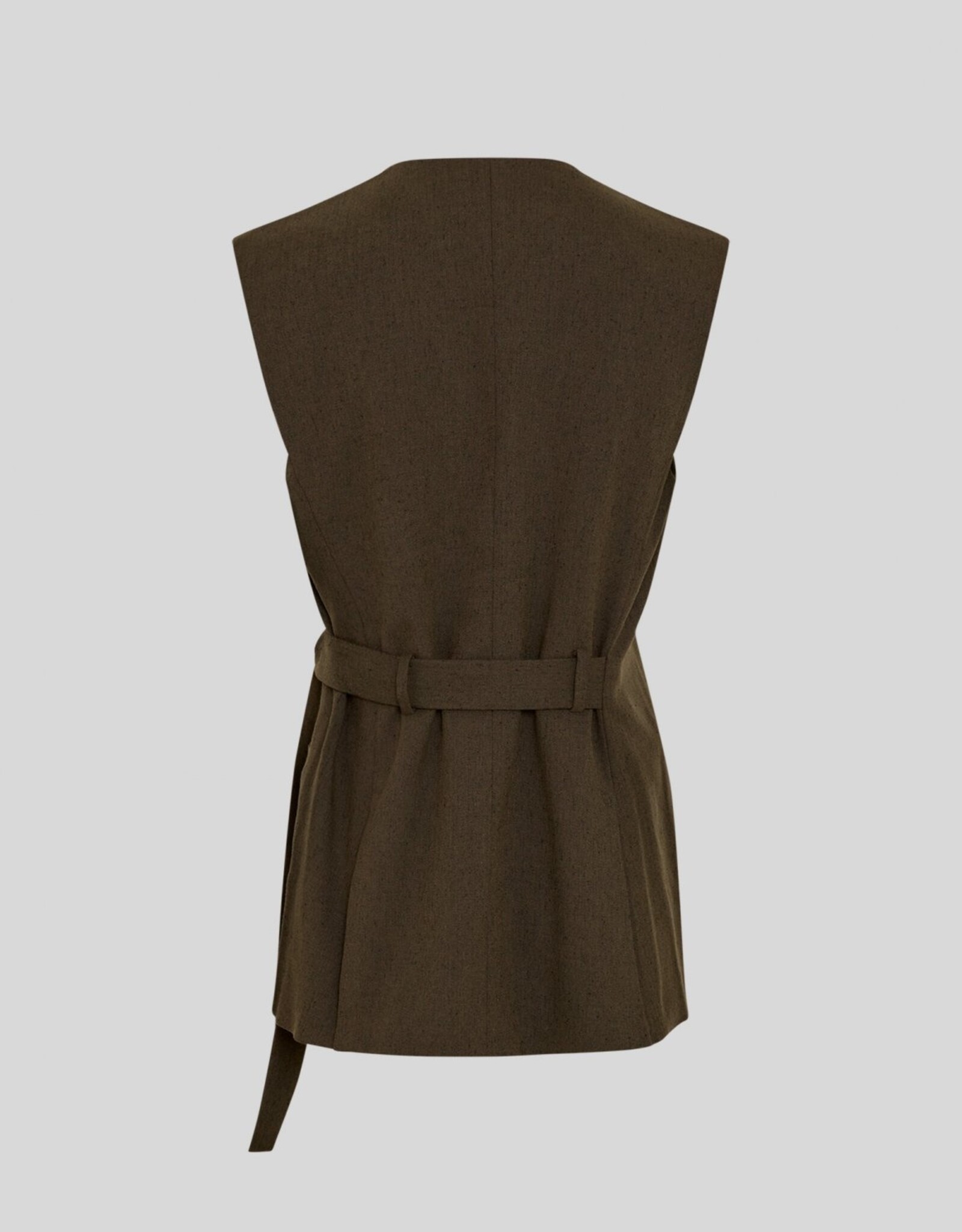 Moss Copenhagen Cabrie Waistcoat Forest N Mel