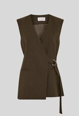 Moss Copenhagen Cabrie Waistcoat Forest N Mel