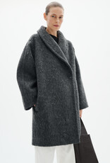 InWear Zuzie Cocoon Coat Dark Grey Melee