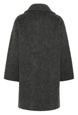 InWear Zuzie Cocoon Coat Dark Grey Melee