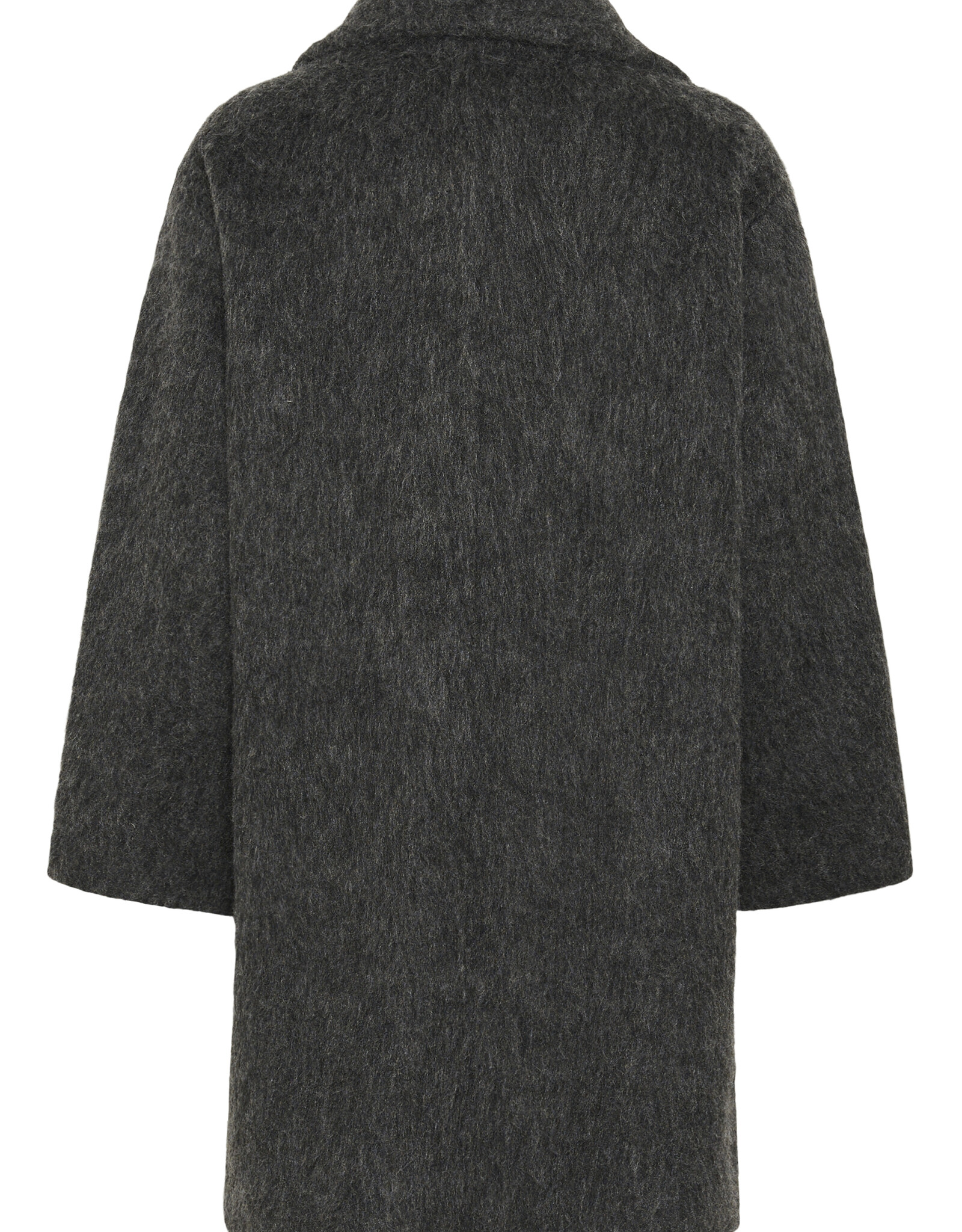 InWear Zuzie Cocoon Coat Dark Grey Melee