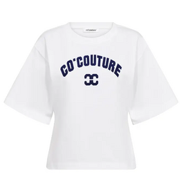 Co'Couture Zenga Tee O-Neck White - Blue