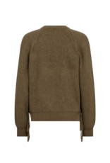 Co'Couture Row Braid String Knit Army