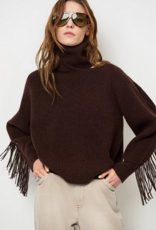 Dante 6 Siega Cut-Out Fringe Sweater Espresso Brown