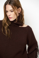 Dante 6 Siega Cut-Out Fringe Sweater Espresso Brown