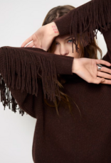 Dante 6 Siega Cut-Out Fringe Sweater Espresso Brown