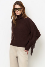 Dante 6 Siega Cut-Out Fringe Sweater Espresso Brown