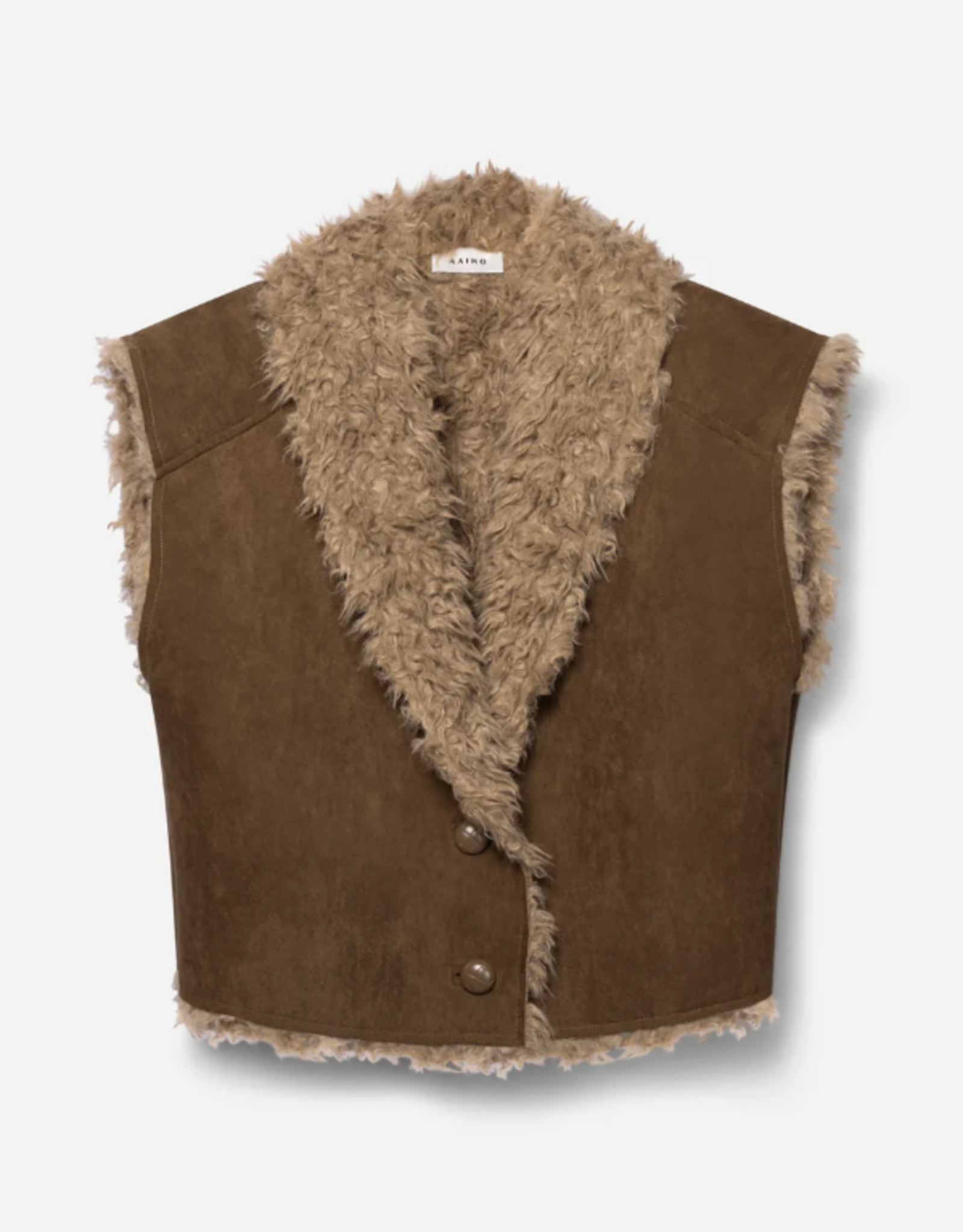 Aaiko Avrelle Gilet Teak Green