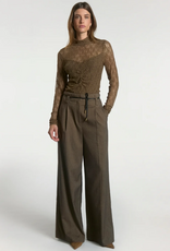 Aaiko Hailey Tweed Trousers Siitake