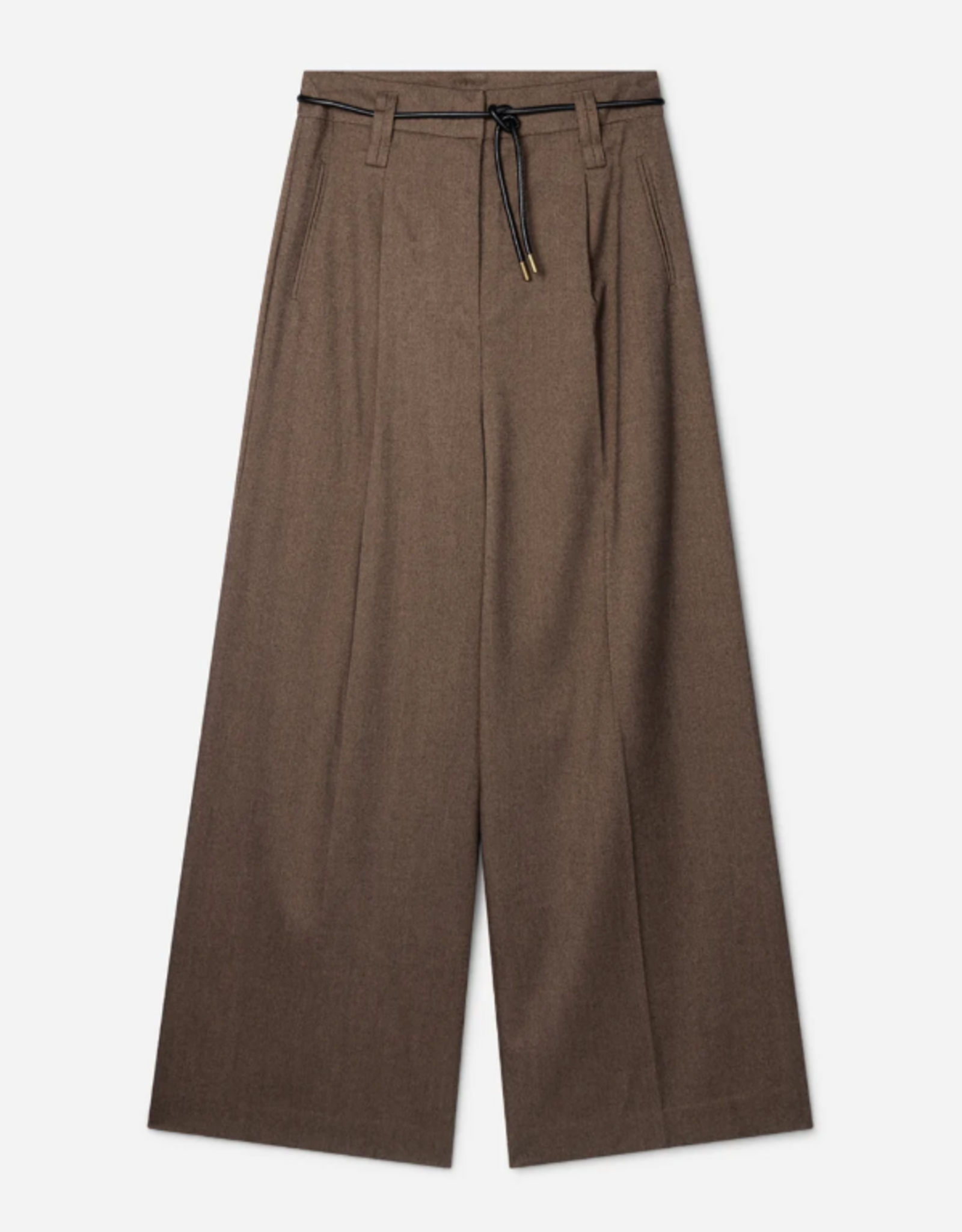 Aaiko Hailey Tweed Trousers Siitake