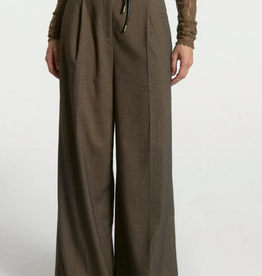 Aaiko Hailey Tweed Trousers Siitake