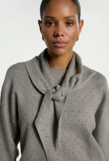Aaiko Janel Studs Scarf Grey Melange