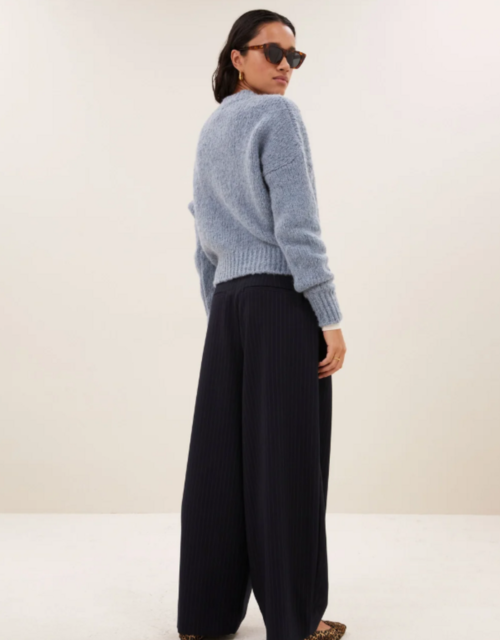 By Bar Sonny Bulky Pullover Cloud Blue