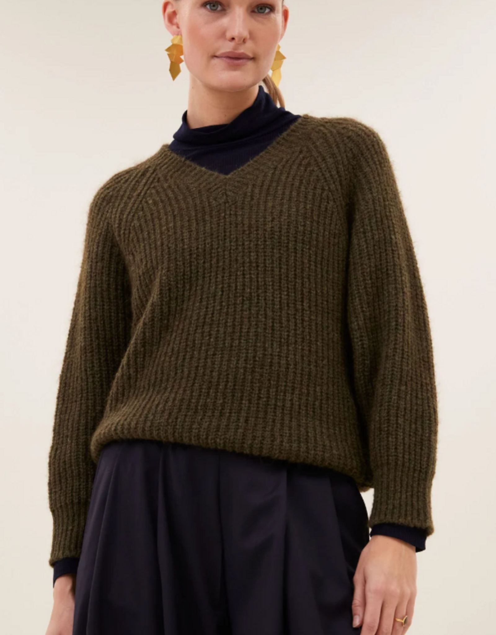 By Bar Lune Pullover Olive