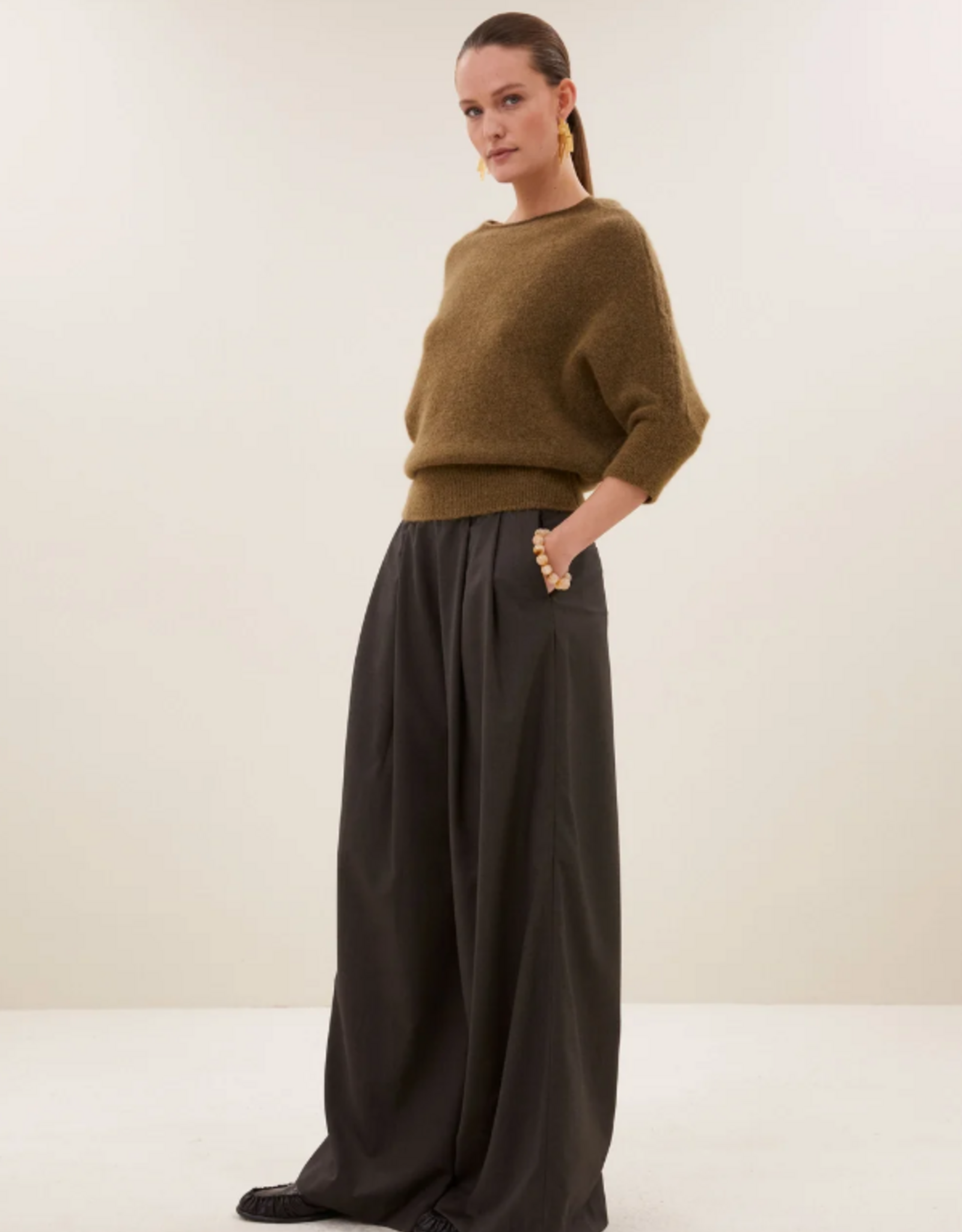 By Bar Kyoto Pullover Golden Olive