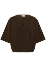 My Essential Wardrobe Dora V-Neck Tee Bison