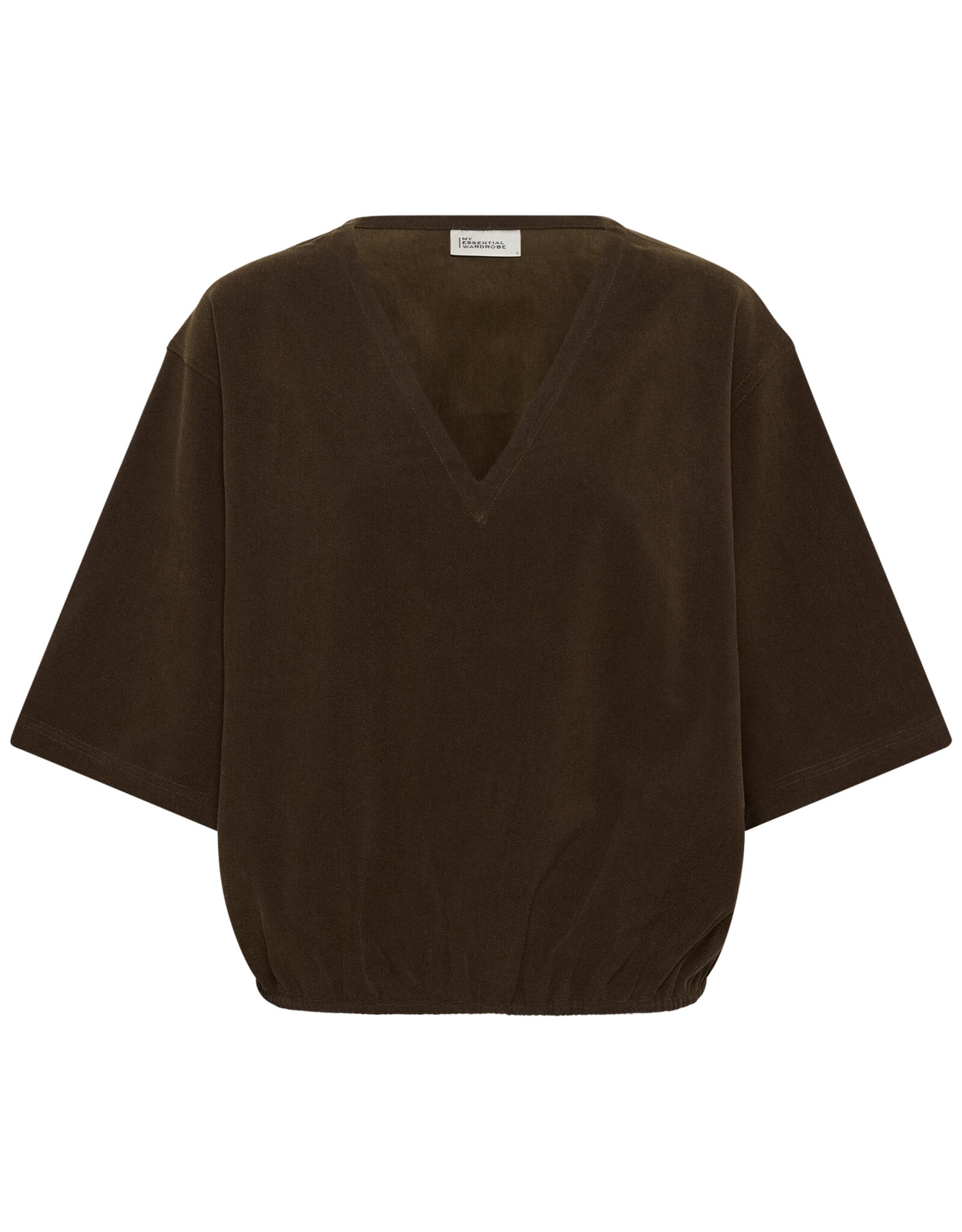 My Essential Wardrobe Dora V-Neck Tee Bison