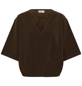 My Essential Wardrobe Dora V-Neck Tee Bison