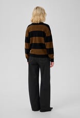 My Essential Wardrobe Jola Knit Polo Pullover Bison Black