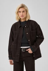 My Essential Wardrobe Uma 188 Boxy Jacket Dark Brown Wash