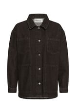 My Essential Wardrobe Uma 188 Boxy Jacket Dark Brown Wash