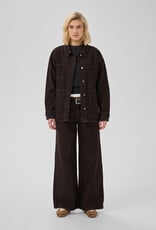 My Essential Wardrobe Uma 188 Boxy Jacket Dark Brown Wash