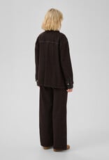 My Essential Wardrobe Uma 188 Boxy Jacket Dark Brown Wash