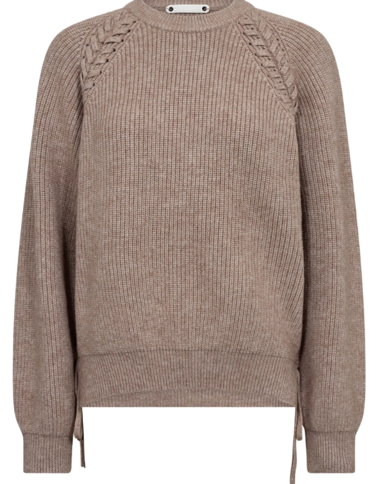 Co'Couture Row Braid String Knit Mink