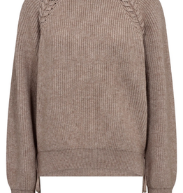 Co'Couture Row Braid String Knit Mink