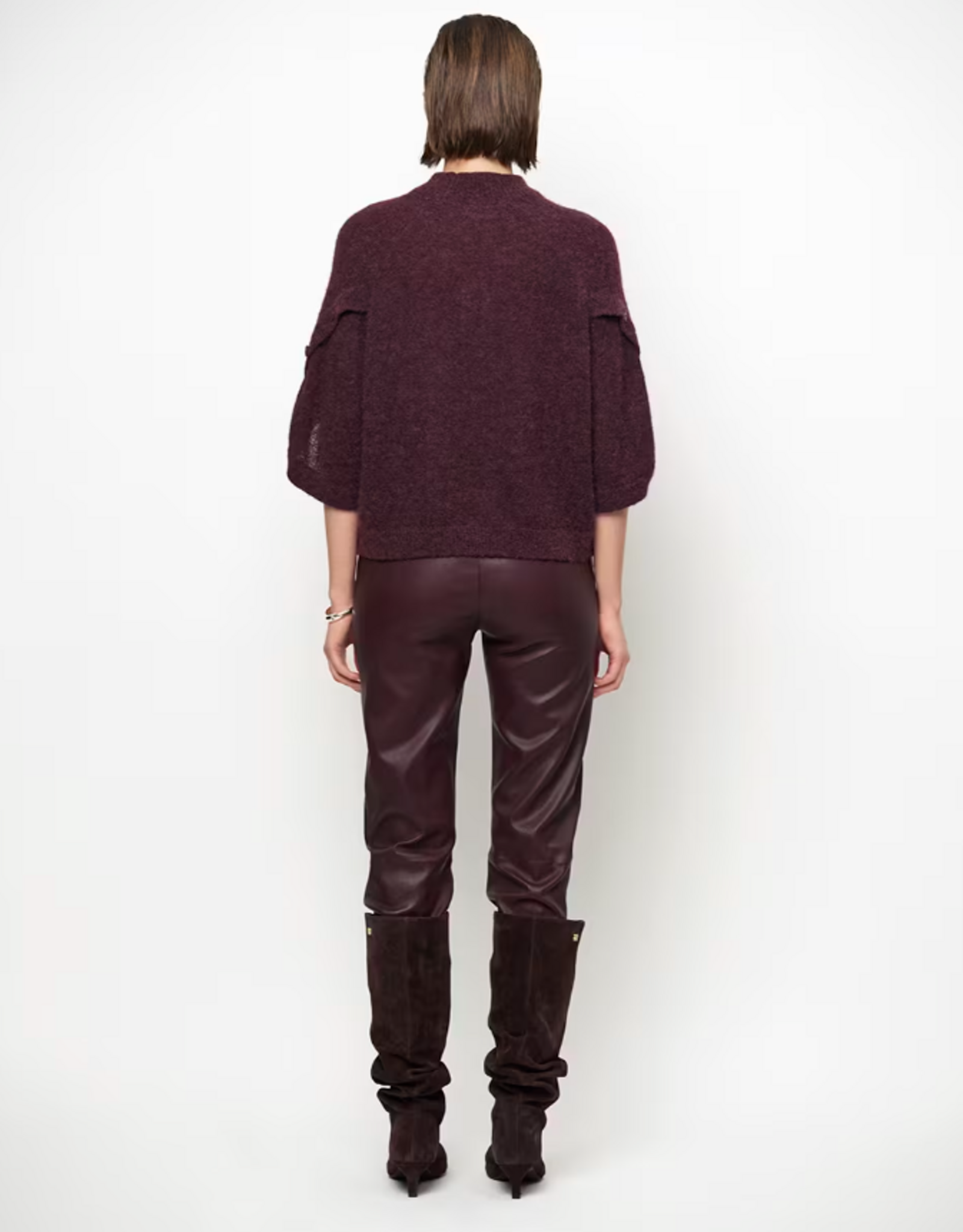 Dante 6 Mahani Cape Sweater Dark Plum