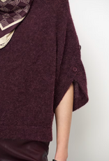 Dante 6 Mahani Cape Sweater Dark Plum