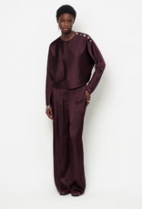 Dante 6 Jules Bold Satin Smart Pants Dark Plum