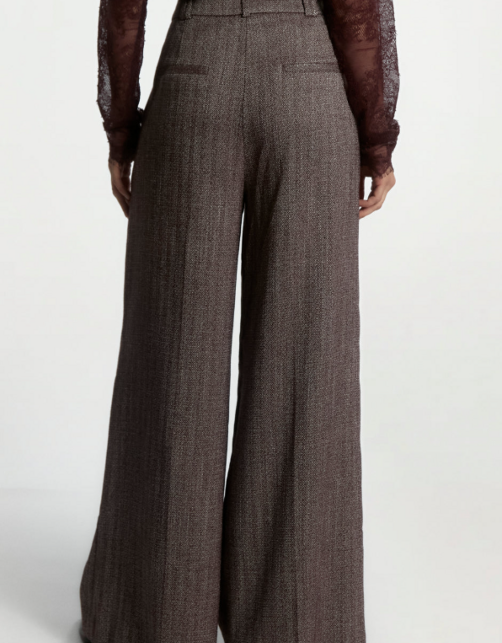 Aaiko Nore Herring Trousers Bordeaux