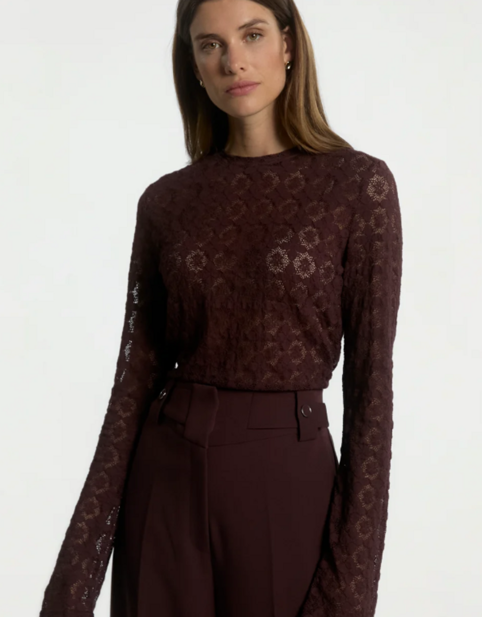 Aaiko Mason Top Bordeaux