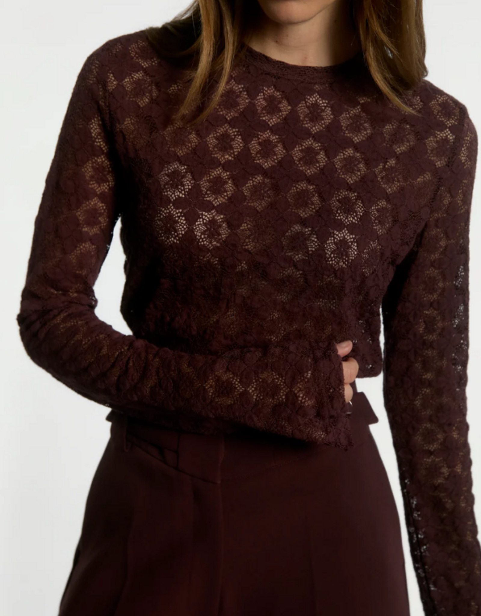 Aaiko Mason Top Bordeaux