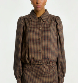 Aaiko Sandy Check Jacket Bordeaux