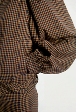Aaiko Sandy Check Jacket Bordeaux