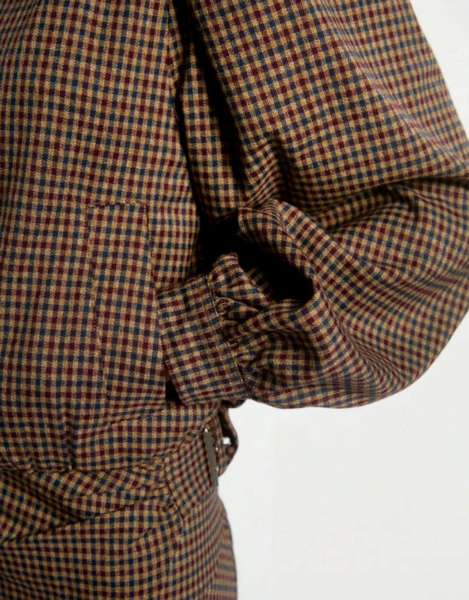 Aaiko Sandy Check Jacket Bordeaux