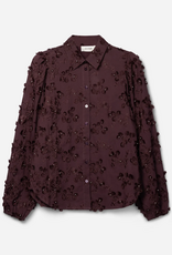 Aaiko Lien Beads Blouse Bordeaux