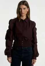 Aaiko Beaudine Collar Blouse Black