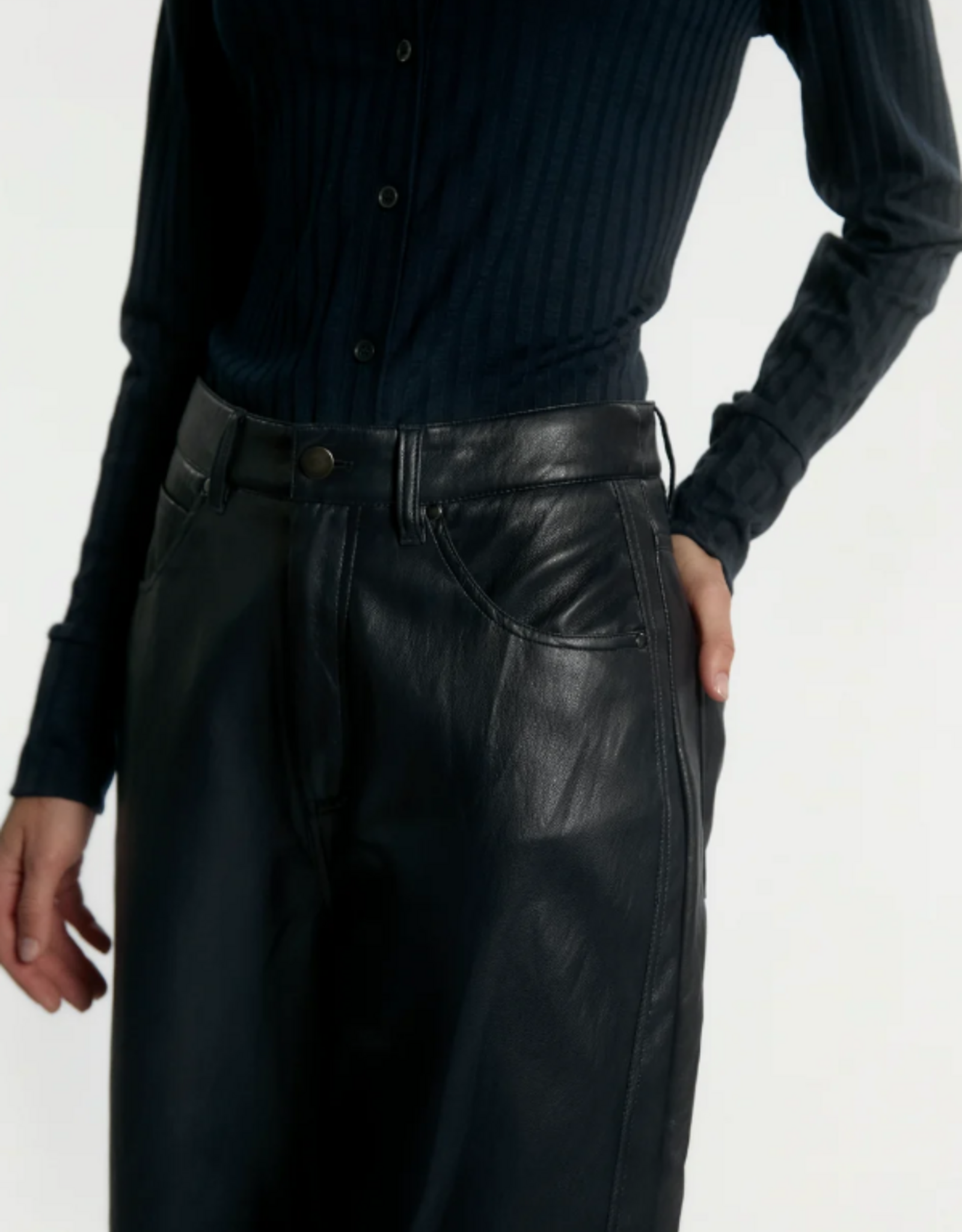 Aaiko Quin Trousers Night Blue